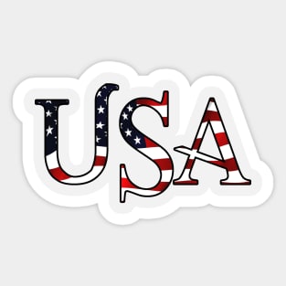 America US USA Flag USA Sticker